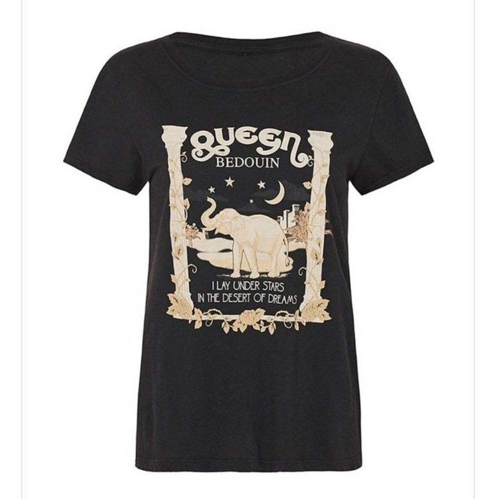 Spell & The Gypsy Collective Desert Queen Coal Black XL Scoop Neck Tee